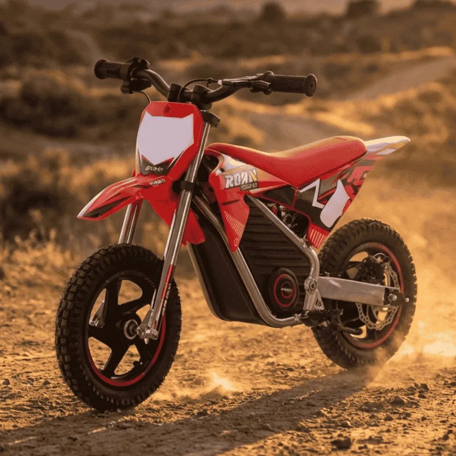 Mini moto eléctrica Warrior 150W MX150 12/12 Até 15 km/h C/ Limitador Vermelha