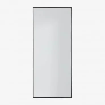 Espelho De Parede 60x140 Cm Em Alumínio Kaoze Preto - Sklum