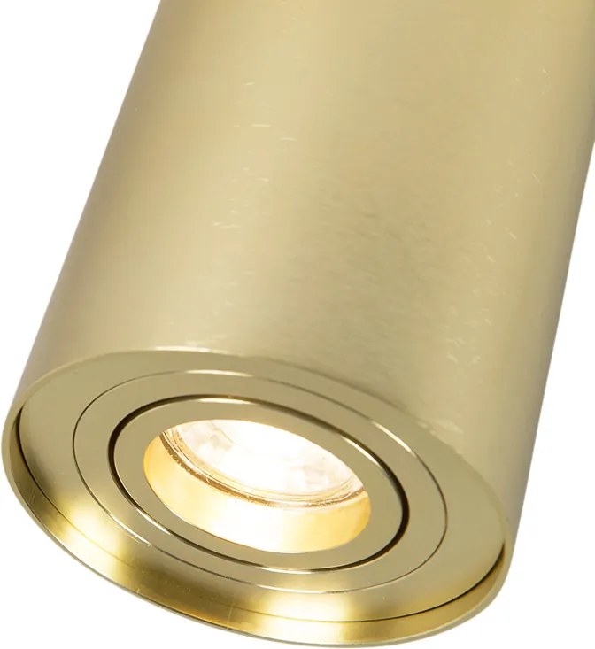 Conjunto de 4 focos dourado/latão ajustáveis - Rondoo up