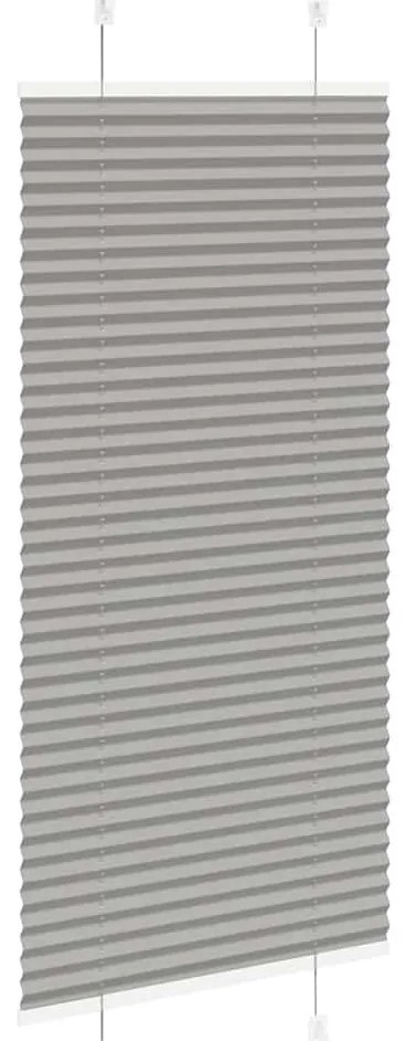 Antracite Plissada Cega 55x100 cm Largura Tecido 54,4 cm