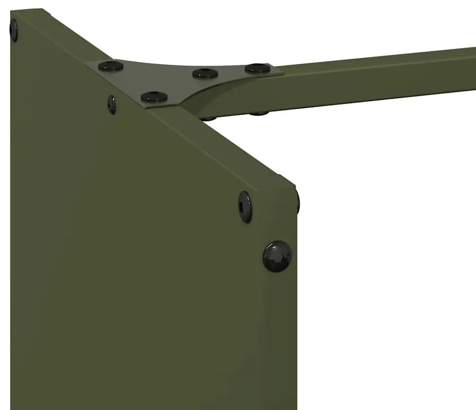 Suporte para lenha aço laminado a frio verde azeitona