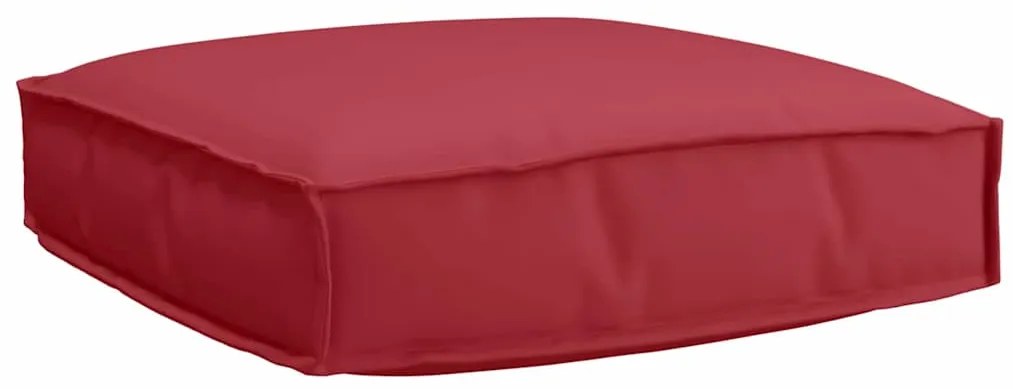 vidaXL Almofada de Palete Para Assento Vermelha Vinho 60 x 60 x 12 cm Tecido Oxford