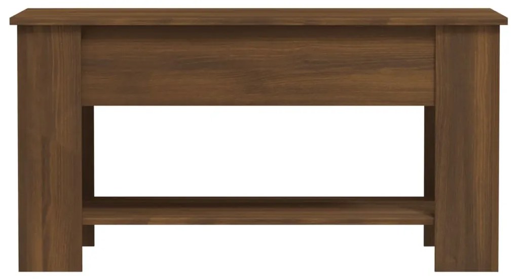 Mesa centro 101x49x52 cm madeira processada carvalho castanho