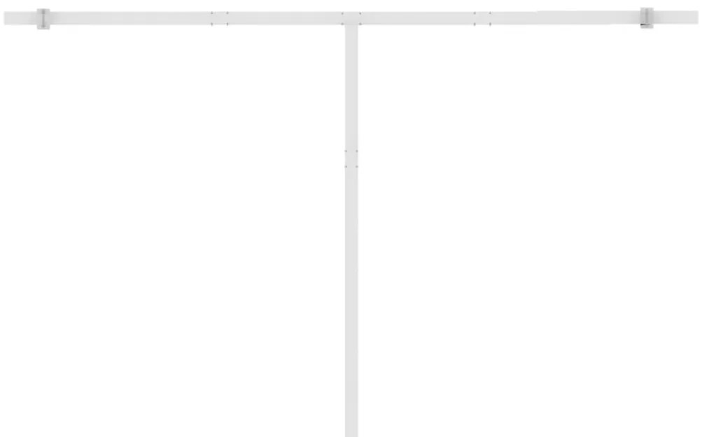 Toldo automático com LED e sensor de vento 400x350 cm antracite