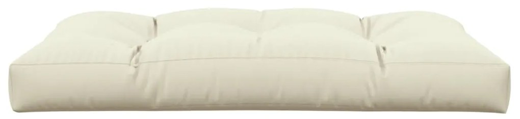 Almofadão para sofá de paletes 120x80x12 cm tecido creme