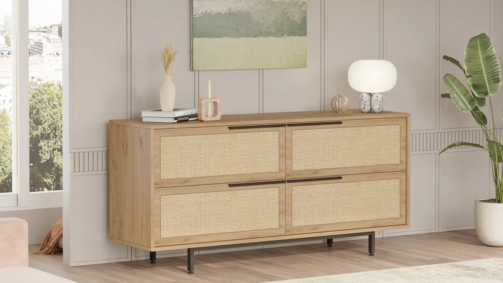 Console ON3 – Walnut – 160 cm x 74,3 cm x 44,5 cm