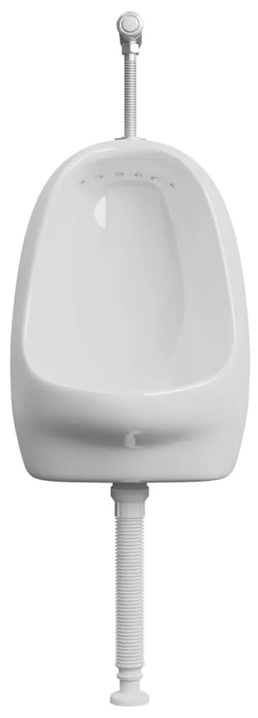 Urinol de parede com válvula de descarga cerâmica branco