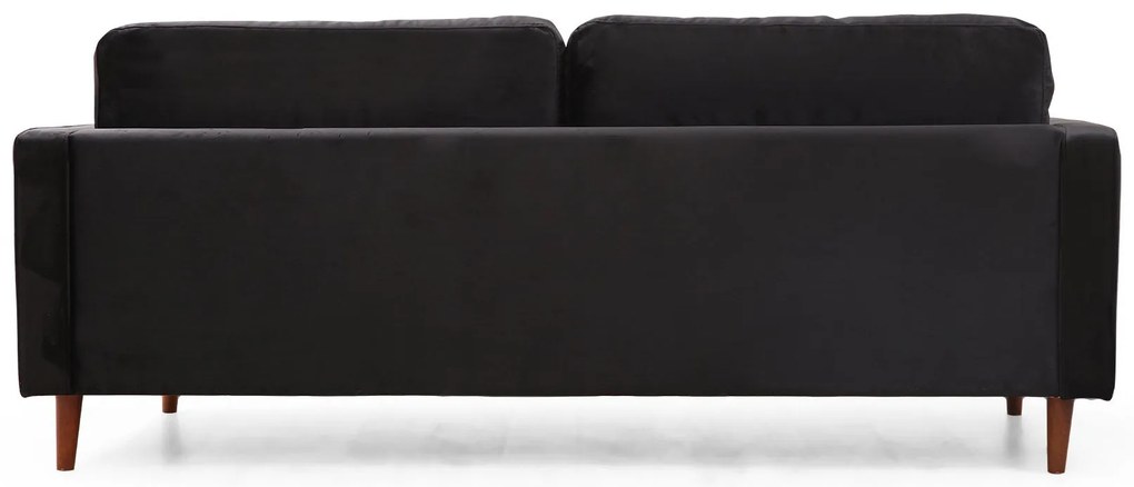 Sofá de 3 Lugares Rome – Preto Carvalho – 215x90x70 cm
