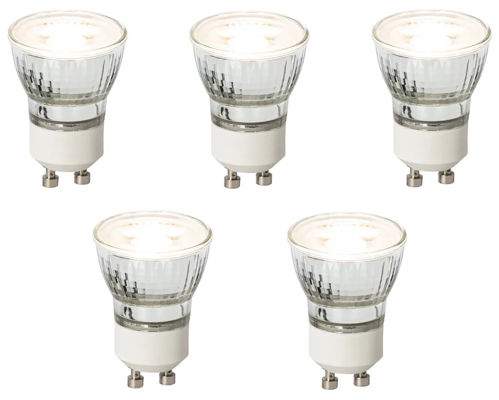 Conjunto de 5 Lâmpadas LED GU10 Reguláveis 35mm 3W 220LM 3000K
