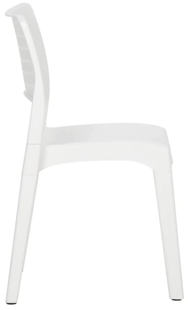 Cadeiras de jardim 2 pcs polipropileno branco