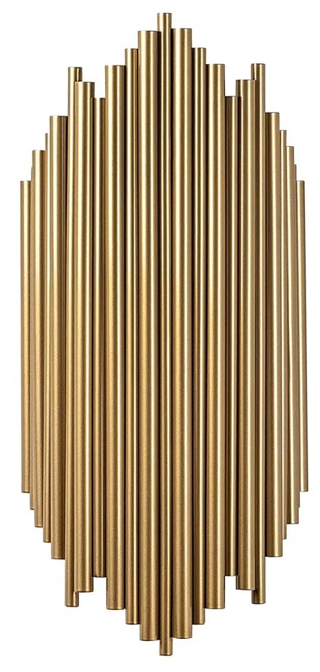 Candeeiro de Parede Kara – Dourado – 18 x 40 x 8 cm