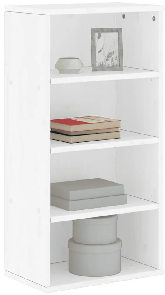 vidaXL Armário lateral ODDA branco 40x24x79 cm pinho de madeira maciça