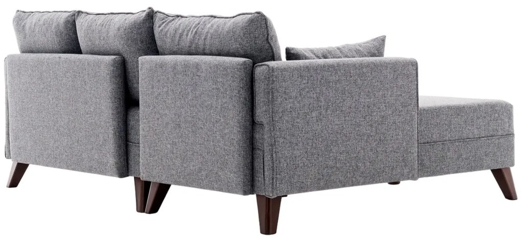 Sofá-Cama de Canto Bella – Cinzento – 205 x 85 x 140 cm