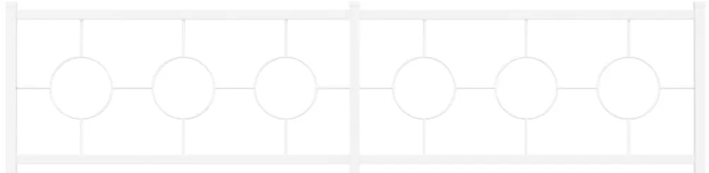 Cabeceira de cama 200 cm metal branco