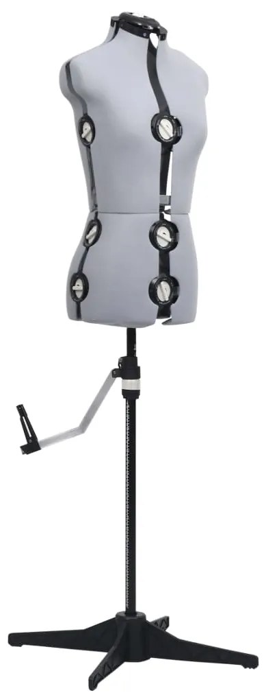Manequim feminino ajustável tamanho S 33-40 cinzento