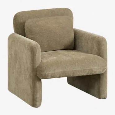 Poltrona Em Chenille Jeison Chenille Verde Sálvia - Sklum