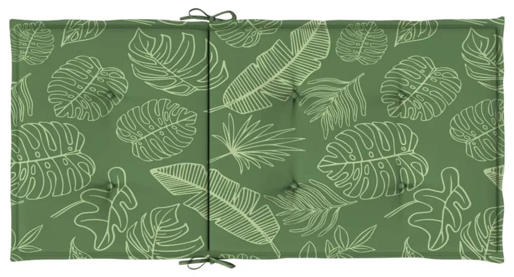Almofadões cadeira de encosto baixo 2 pcs tecido padrão folhas