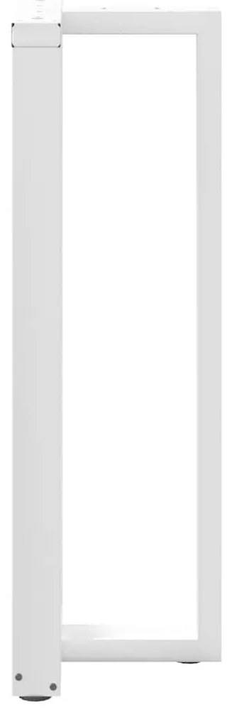 Pés de mesa de bar em forma de T, 2 peças, branco, 40x35x(110-111) cm,