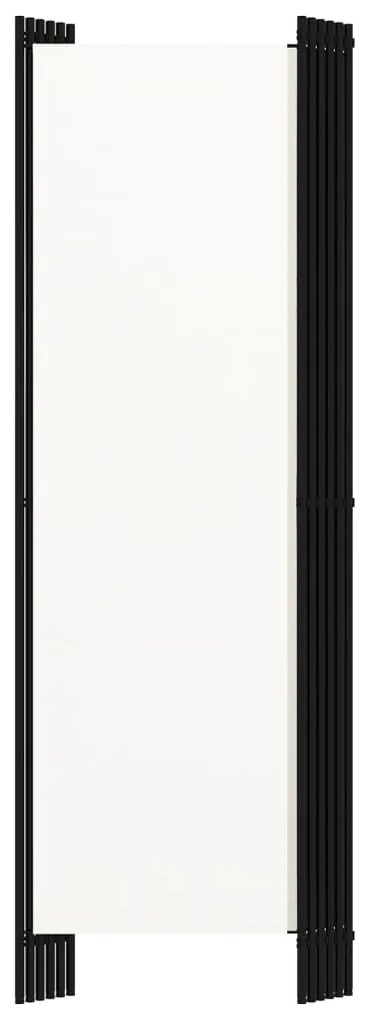 Divisória de quarto com 6 painéis 300x180 cm branco