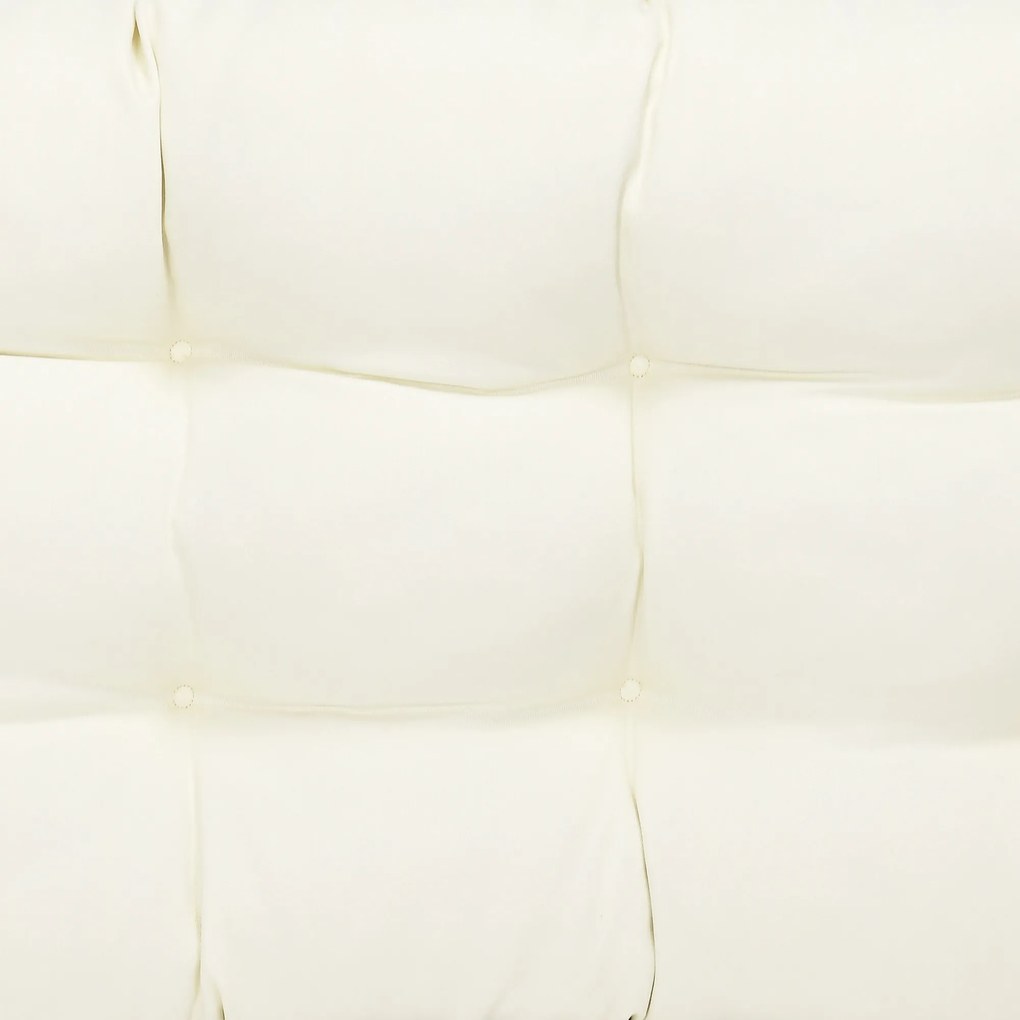 Outsunny Almofada para Bancos de 2 Lugares 110x48x8cm Almofada Retangular para Interiores e Exteriores Lavável com Costura Elegante e Confortável para Bancos Sofás Creme