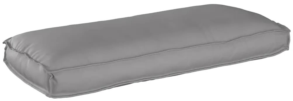 Cushion de Paletes para Assento/Costa Cinza 120x50x12 cm Tecido Oxford