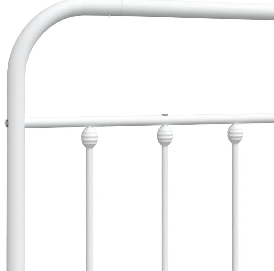 Cabeceira de cama 80 cm metal branco