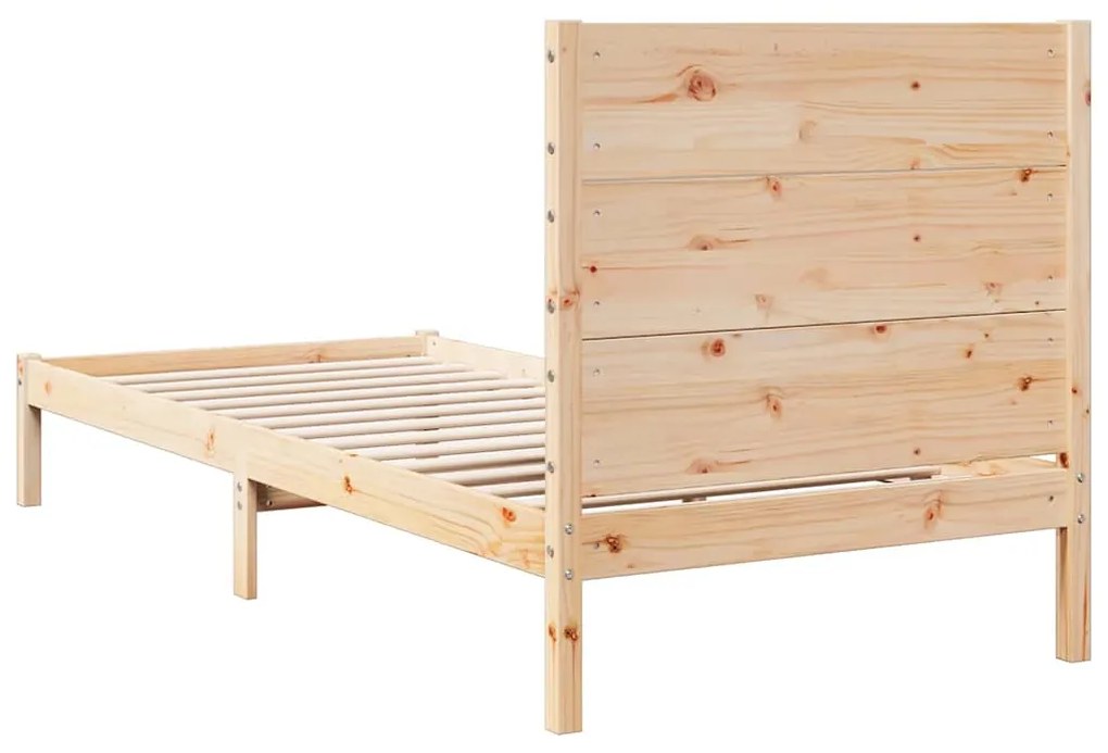 Cama extra longa sem colchão 90x220 cm madeira maciça