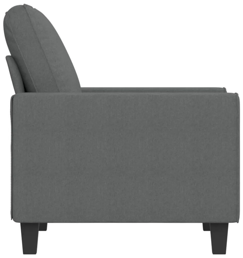 Poltrona 60 cm tecido cinzento-escuro
