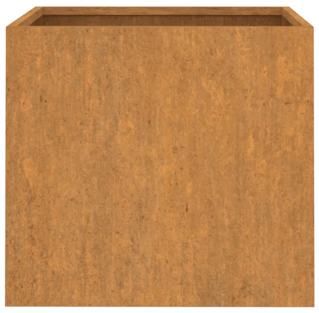 Vaso/floreira 32x30x29 cm aço corten