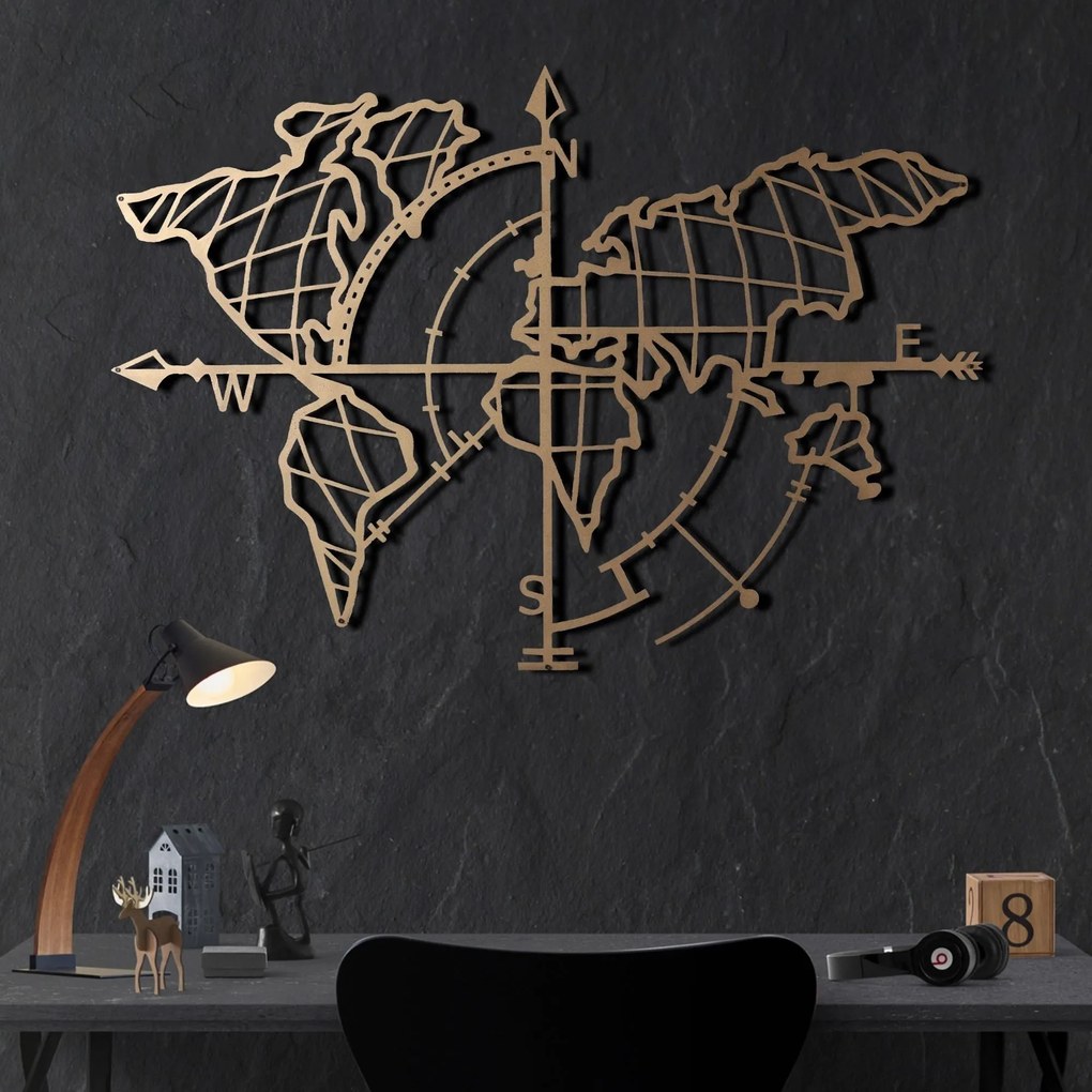 Acessório Decorativo de Parede Mt-04 – Dourado – 65 x 95 cm