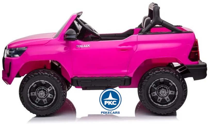 Carro eletrico crianças Toyota Hilux 12v 2.4G Rosa