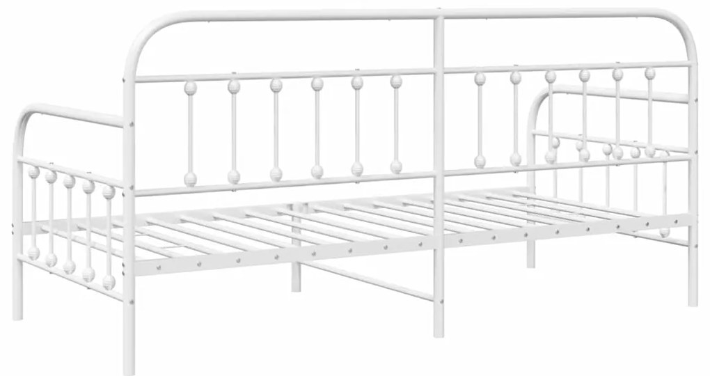 Estrutura de cama vidaXL Branca 90x190 cm Aço
