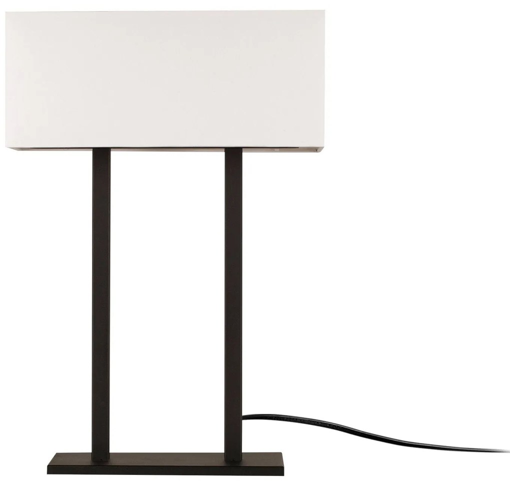 Candeeiro de Mesa Salihini – Branco e Preto – 35 x 15 cm