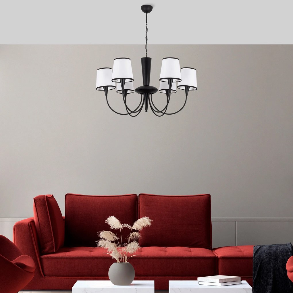 Chandelier Pardo – Preto – Diâmetro 75 cm x Altura 85 cm