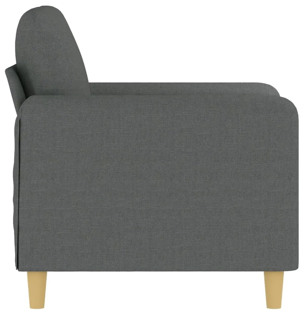 Poltrona 60 cm tecido cinzento-escuro