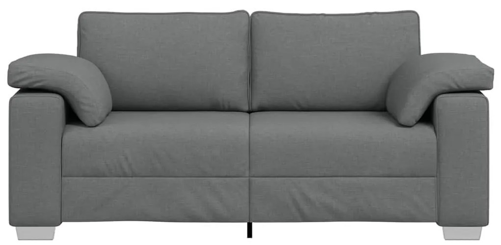 Sofá Loveseat Cinza Escuro, 140 cm, Tecido