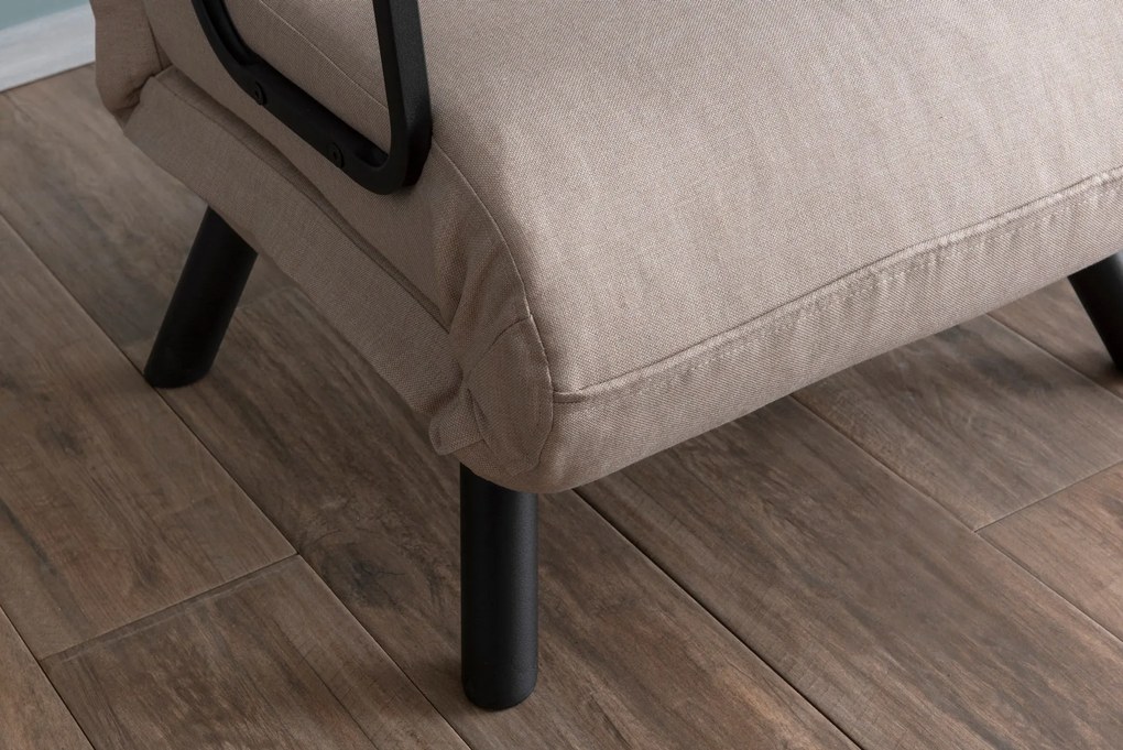 Sofá-Cama Individual Sando – Creme – 175 x 60 cm