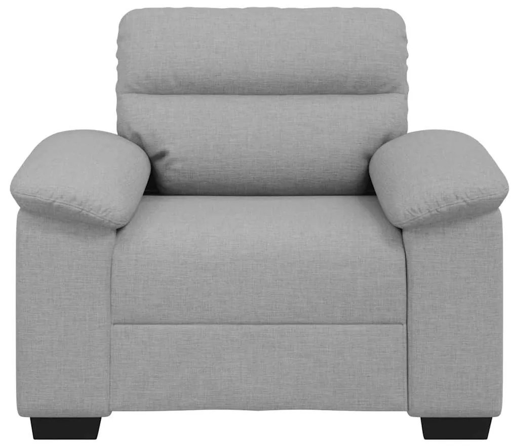 Poltrona 60 cm tecido cinzento nuvem