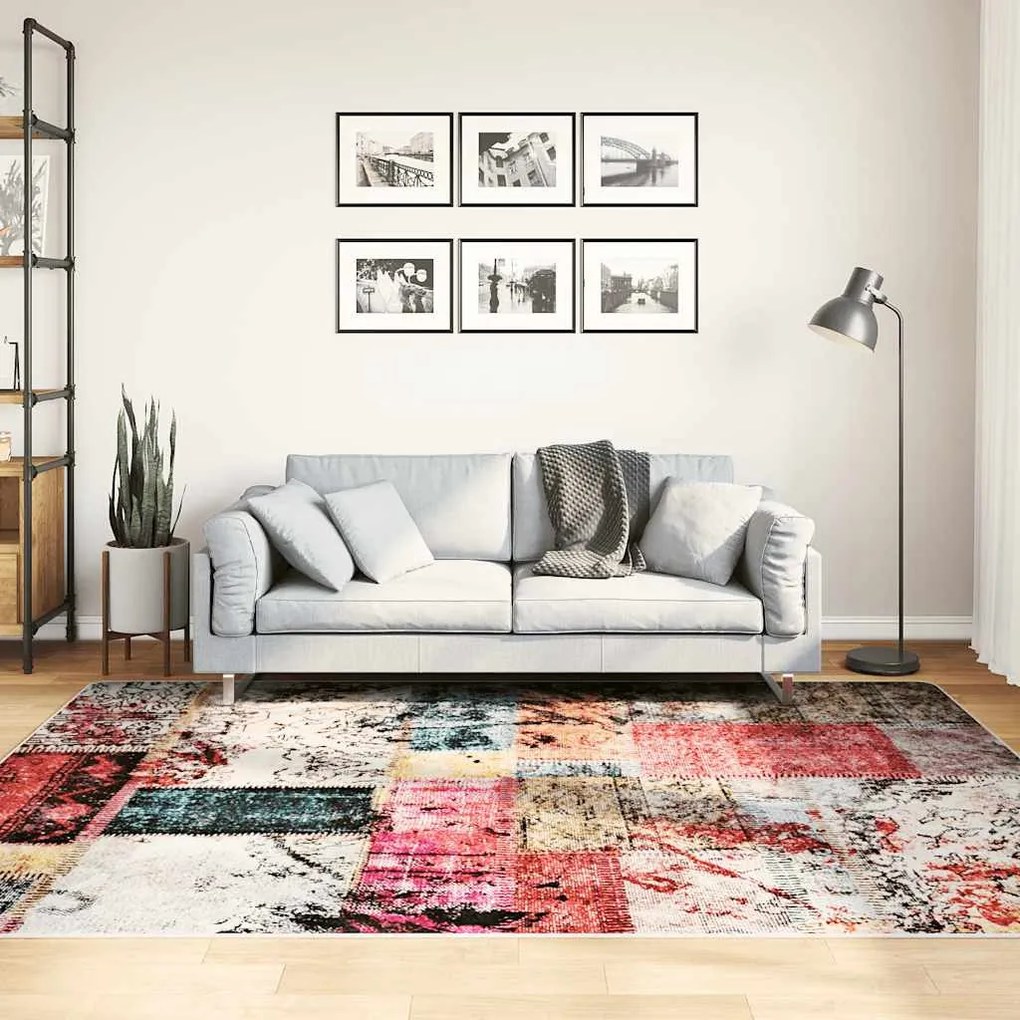 337967 vidaXL Tapete lavável 160x230 cm patchwork multicor