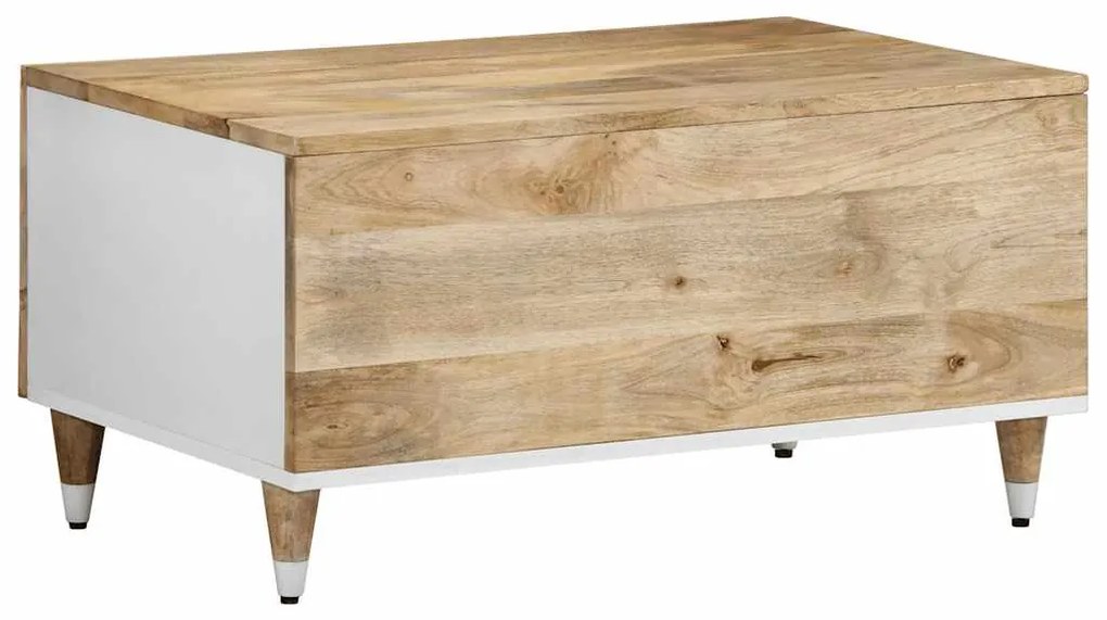 Mesa de centro 80x50x40 cm madeira de mangueira maciça