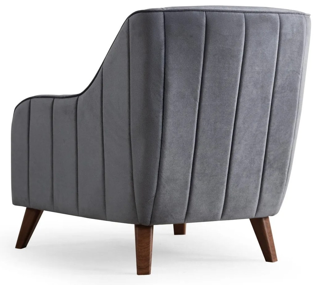 Cadeira Wing Buhara – Cinzento Escuro – 60x81x72 cm