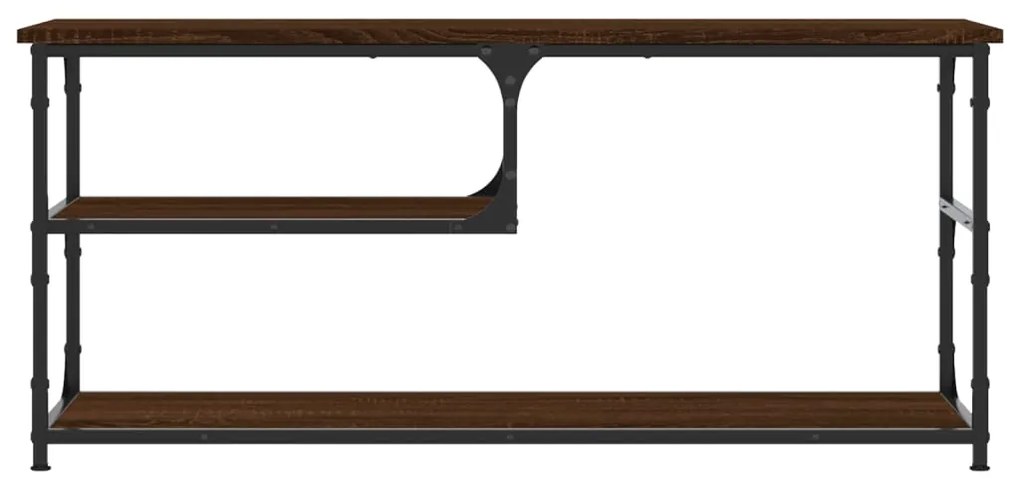 Móvel TV 103x38x46,5 cm derivados madeira/aço carvalho castanho