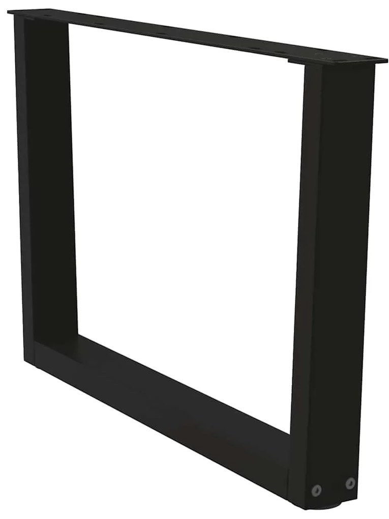 Pés para mesa de centro em V 2 peças preto 70x(42-43,3) cm aço