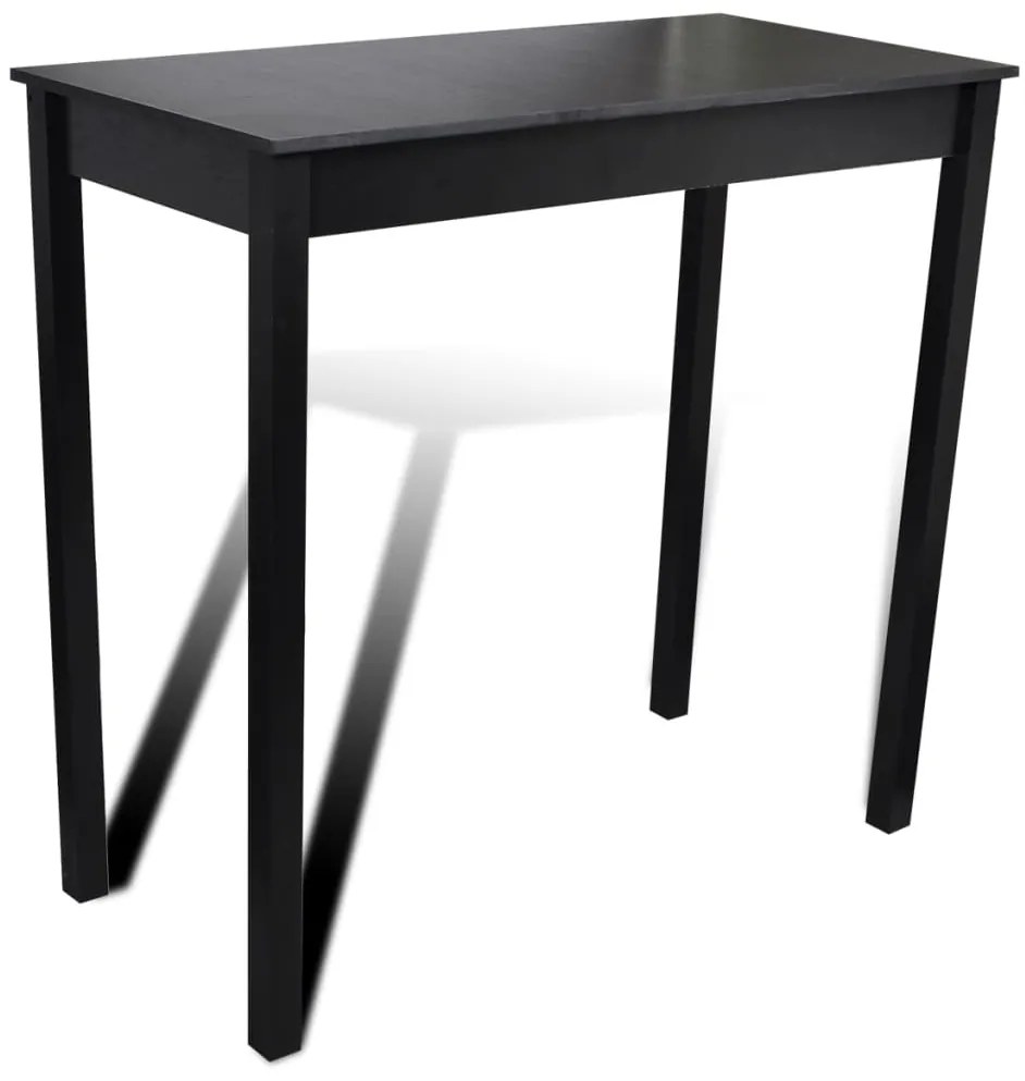 Mesa de bar com 4 cadeiras de bar preto
