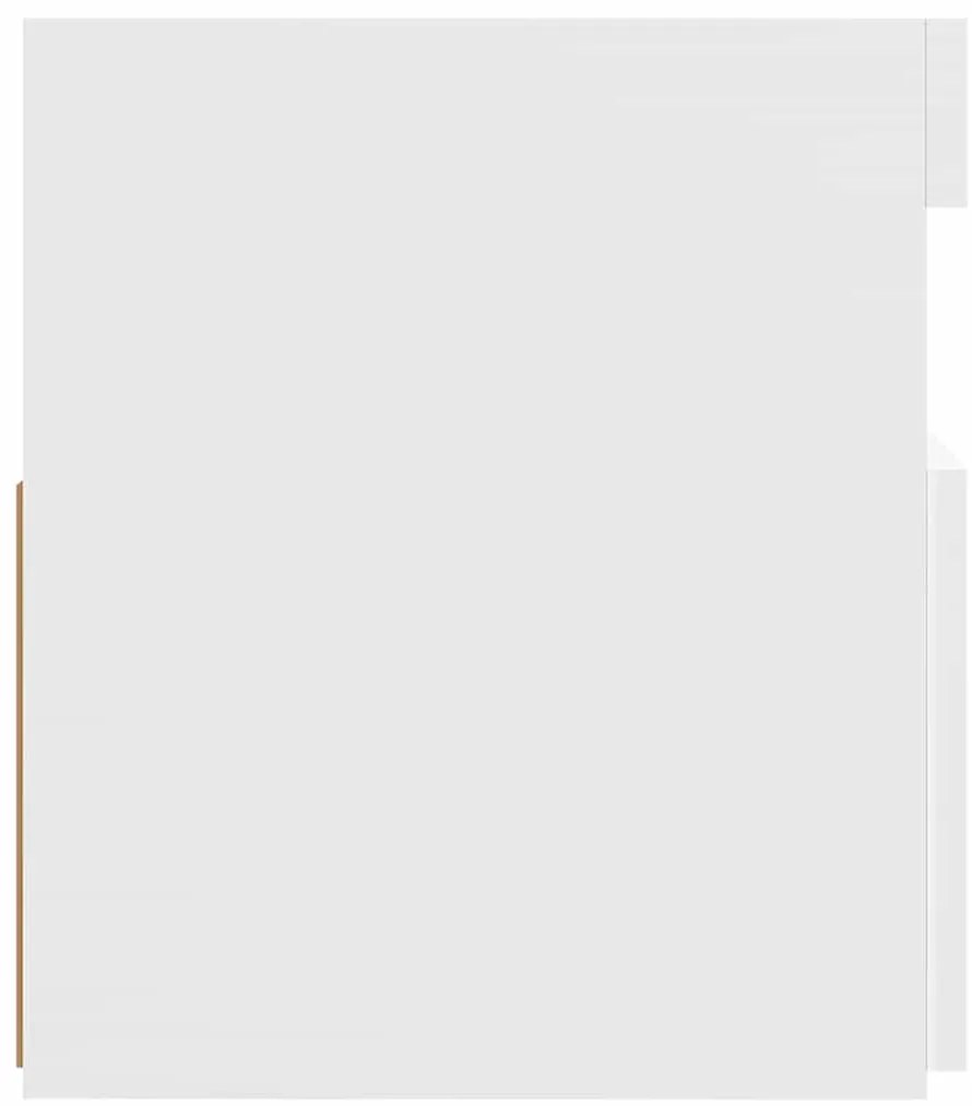 Móvel de TV com luzes LED 120x35x40 cm branco