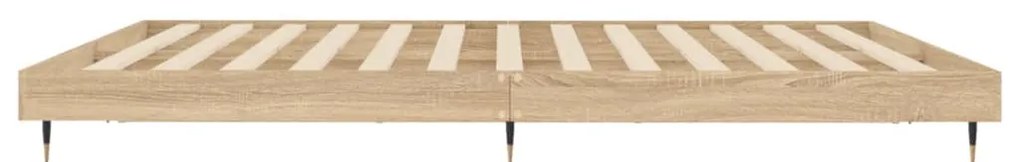 Estrutura cama s/ colchão derivados de madeira carvalho sonoma