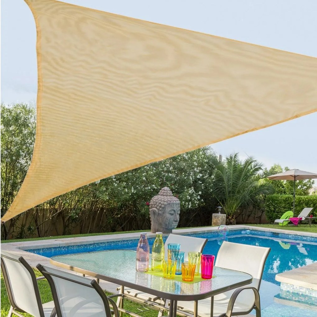 Toldos de vela Toldo 3 x 3 m Branco Polietileno 300 x 300 x 0,5 cm