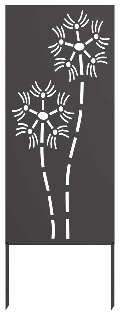 vidaXL Tela de Privacidade para Jardim Fretwork Preto 50 x 140 cm