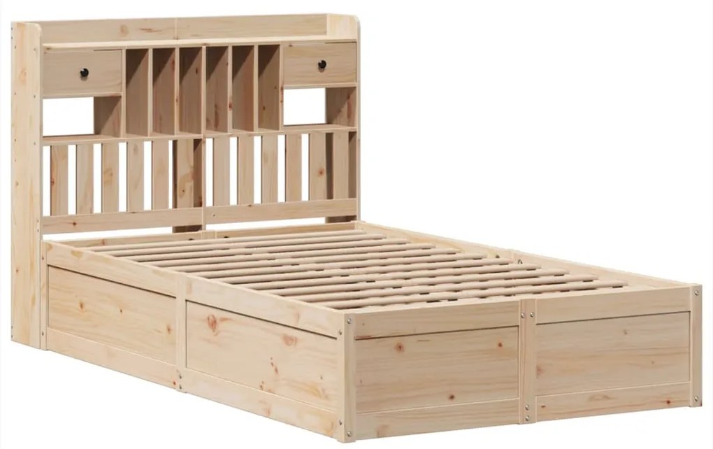 Cama sem colchão 135x190 cm madeira de pinho maciça