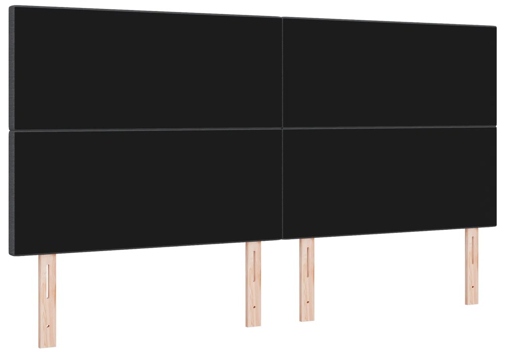 Cabeceira vidaXL Design Simples Cinza Escuro 200 cm Tecido de Veludo